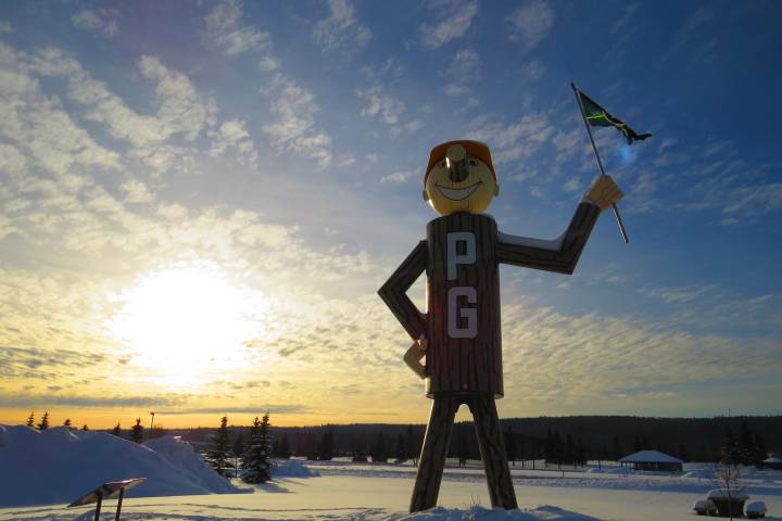 Prince George's mascot, Mr. PG. Made of an old septic tank.